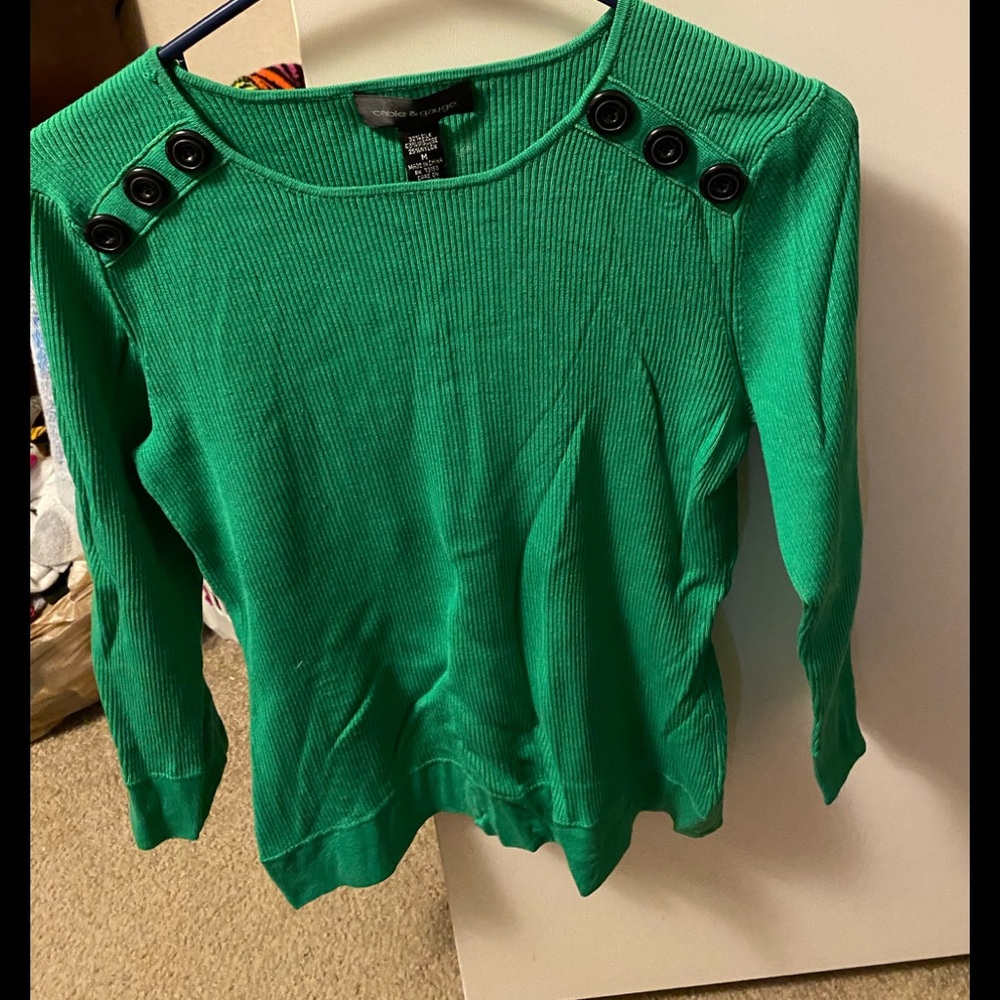 Cable and gauge sweater3 for $15